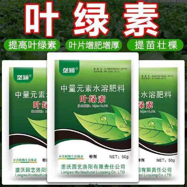 叶绿素叶面肥通用型蔬菜肥料叶绿素浓缩提苗绿叶增厚增绿水溶肥